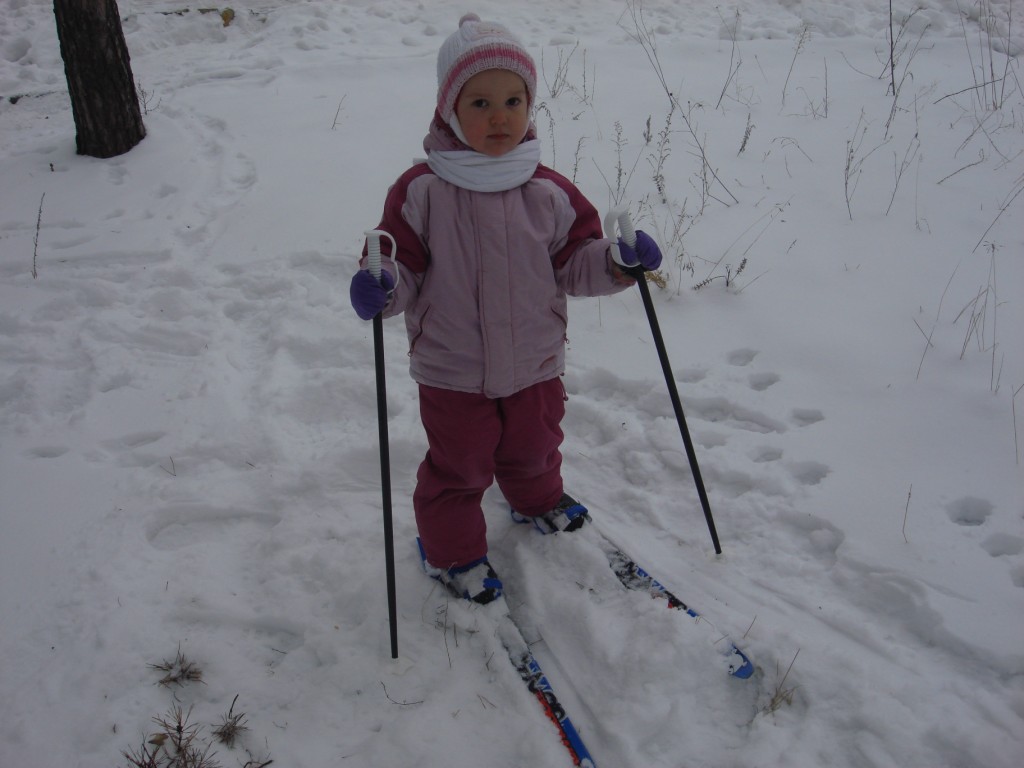 Первый раз на лыжах