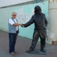 Нижний Новгород, улица Большая Покровская, скульптура «Добро пожаловать!»
